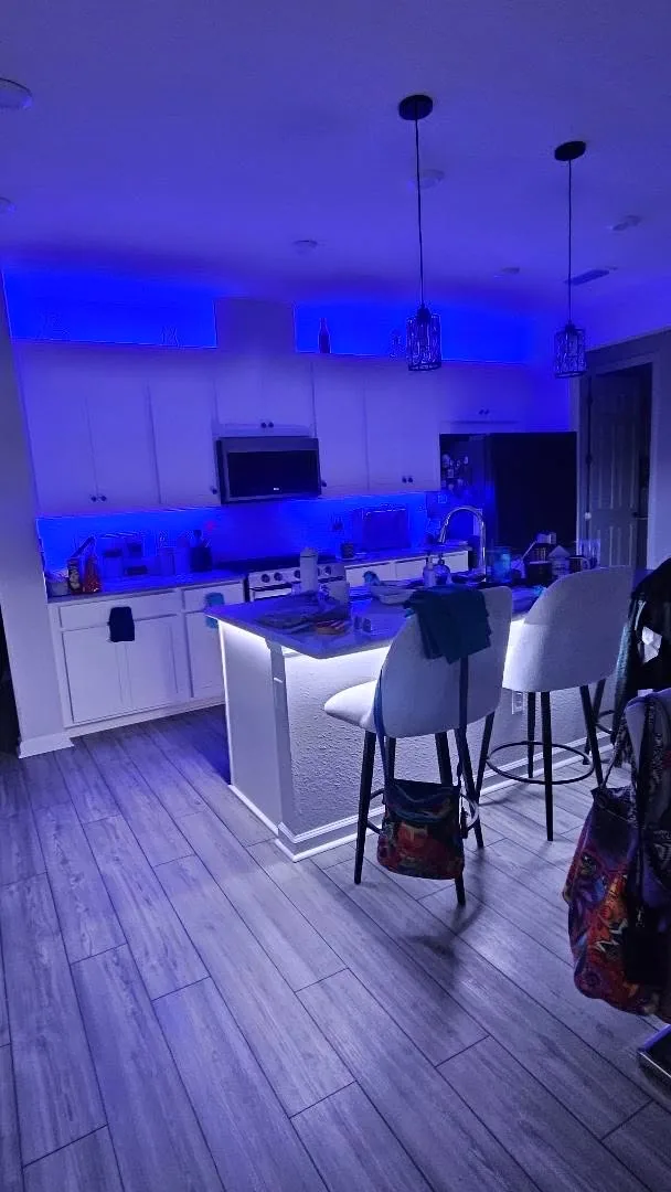 A second kitchen, run deep blue